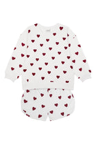 Kalp Sweatshirt Şort Set