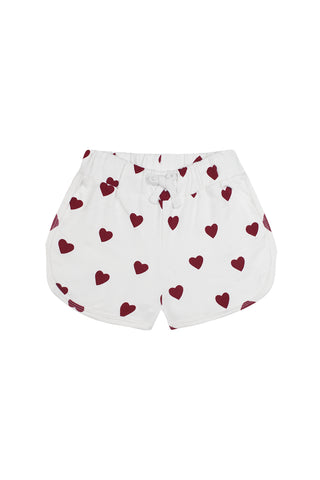 Kalp Sweatshirt Şort Set