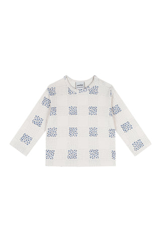 Ekose Çiçek Uzun Kollu Tshirt Pantolon Set