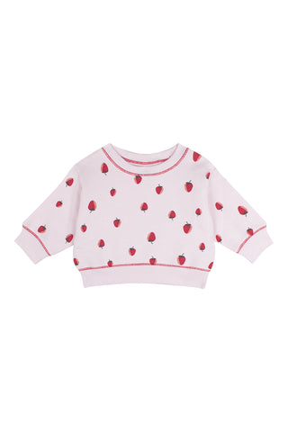 Çilek Sweatshirt Pantolon Set