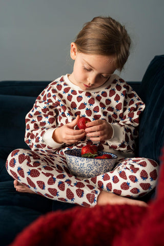 Çilek Tarlası Sweatshirt Tayt Set