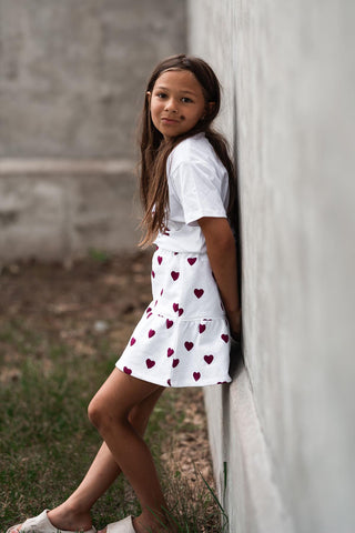 Kırmızı Kalp Etek