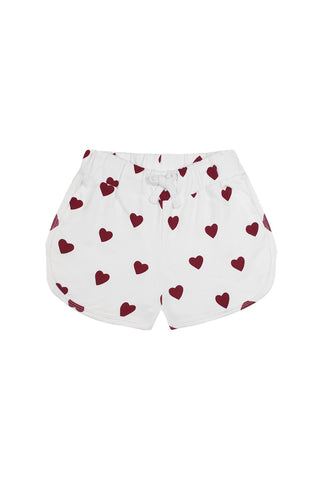 Kalp Sweatshirt Şort Set