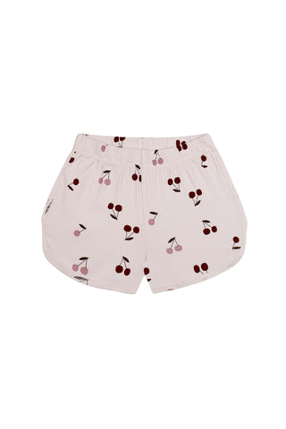 Kiraz Masalı Kolsuz Bluz Şort Pijama Takımı