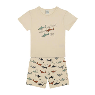 Köpekbalığı Şortlu Pijama Takımı