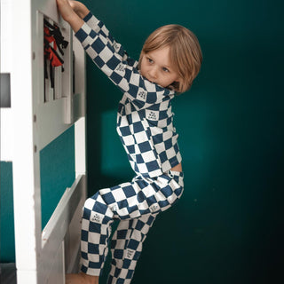 Lacivert No Bad Days Uzun Kollu Pijama Takımı