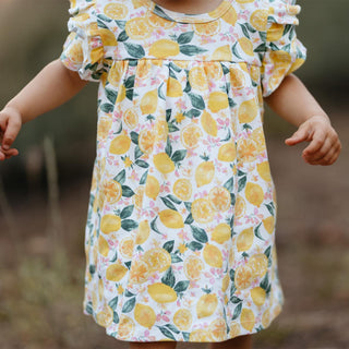 Limonata Fırfırlı Elbise