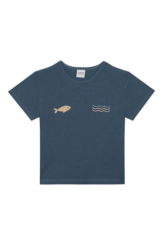 Minik Denizciler Kısa Kollu Tshirt Şort Pijama Tk.