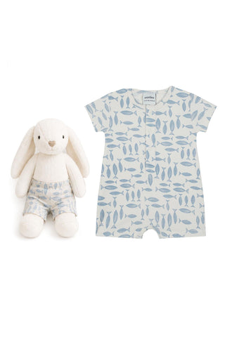 Ocean Lullaby Balık Barbatöz Tulum ve Tavşan Set