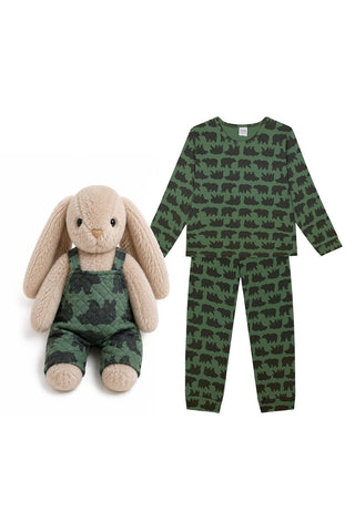Orman Ayıları Pijama Takım ve Tavşan Set