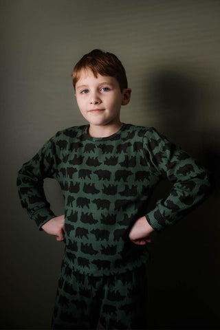 Orman Ayıları Uzun Kollu Pijama Takım