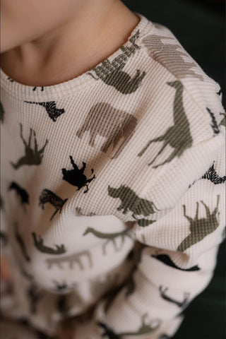 Safari Macerası Uzun Kollu Pijama Takımı
